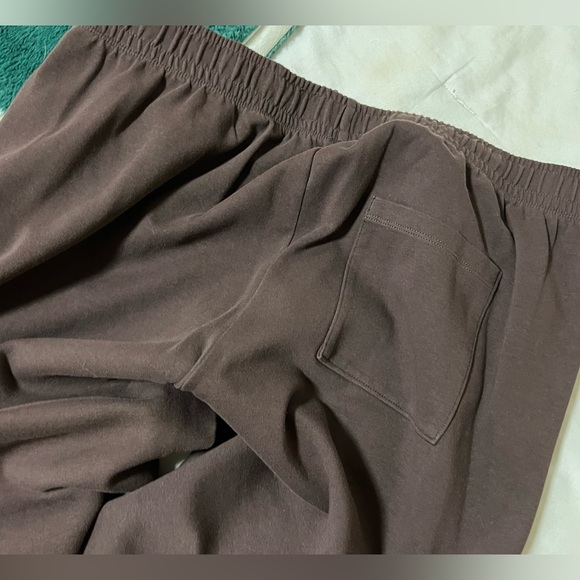 Plus size Brown high rise dynamic fleece jogger sweatpants - Picture 5 of 7